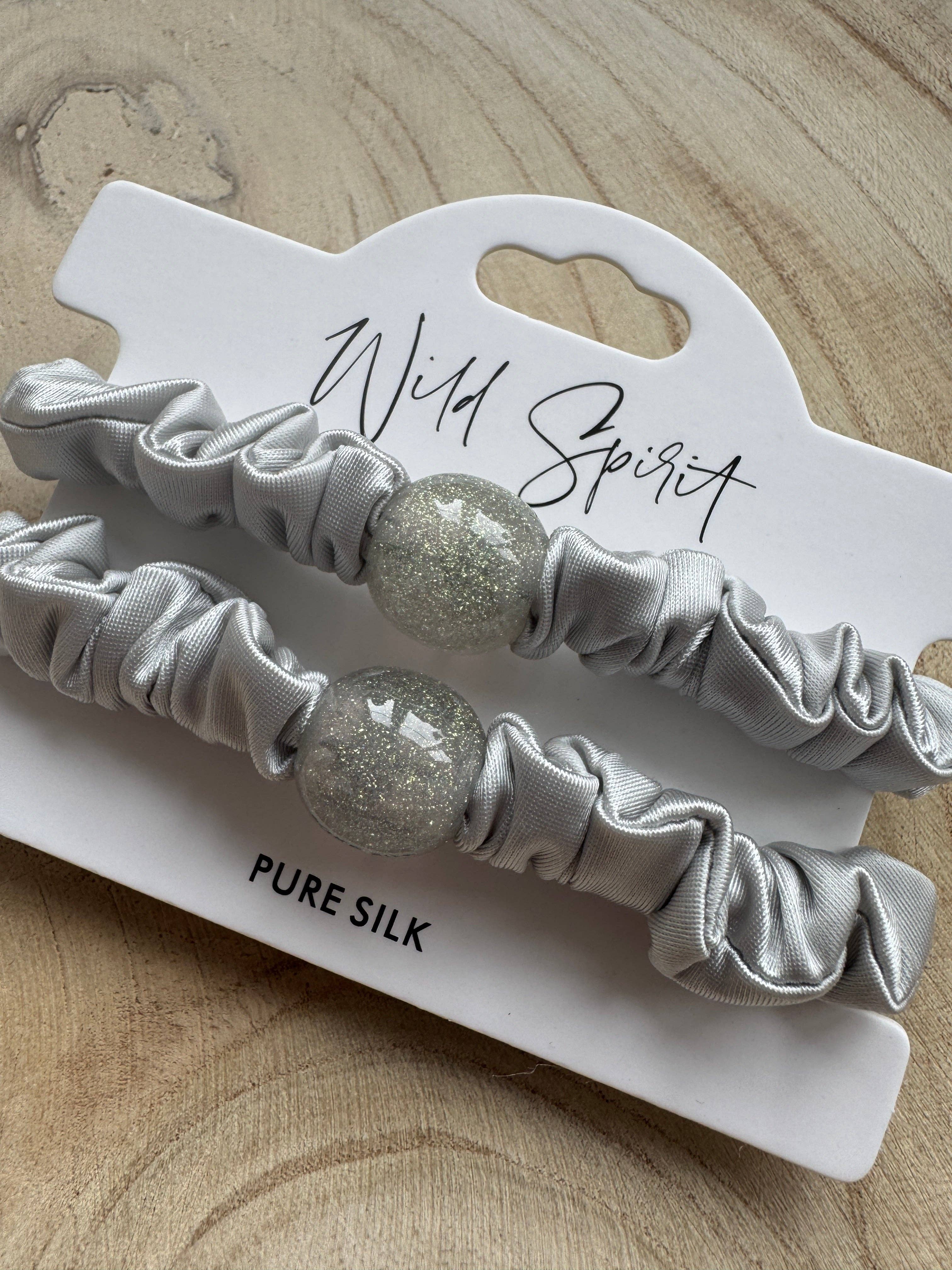 Wild Spirit London – wholesale Hair tie – Pure Silk Hair Bobble Duo7