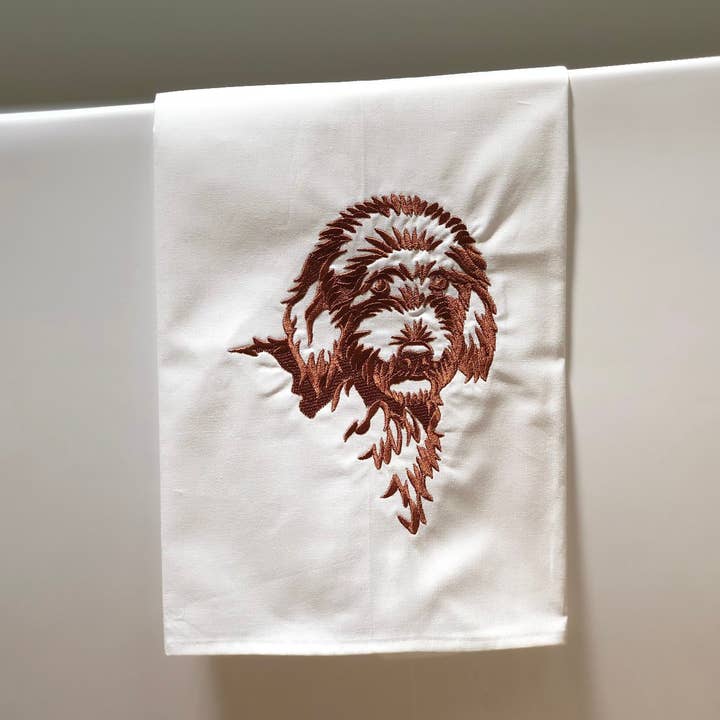 Towel - Goldendoodle Dog for wholesale by Vibrantly Blue
