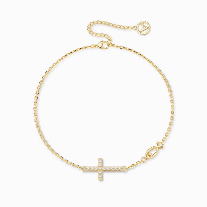 Pray Cross Jesus Fish Bracelet for wholesale by Vanimy Jewelry
