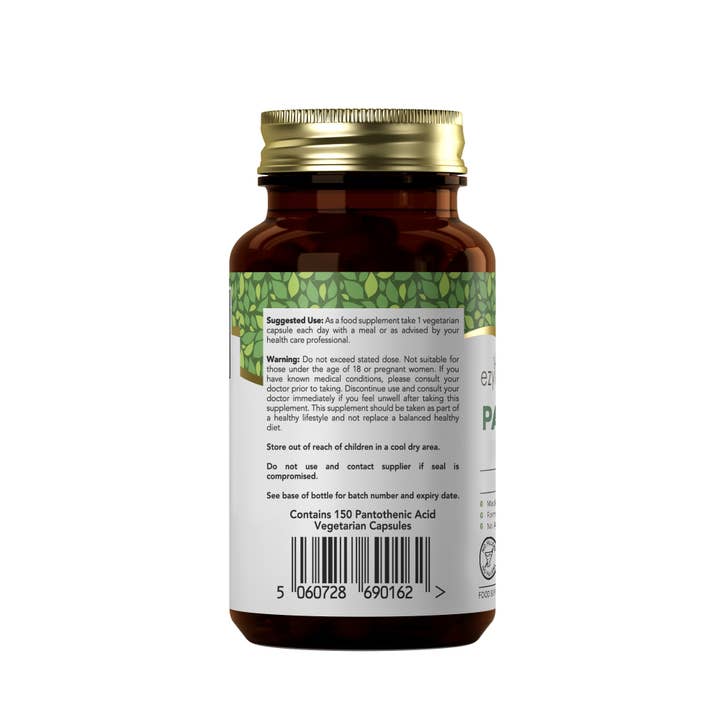 Focus Supplements - Wholesale Oral Supplement/Vitamin - Pantothenic Acid 500mg 150 Capsules11