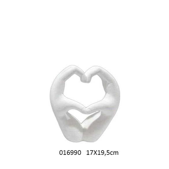 Faye - Wholesale Decorative Tabletop Object - Hands Heart Pm 'Passion' 17 X 8 X H.19.5 cm