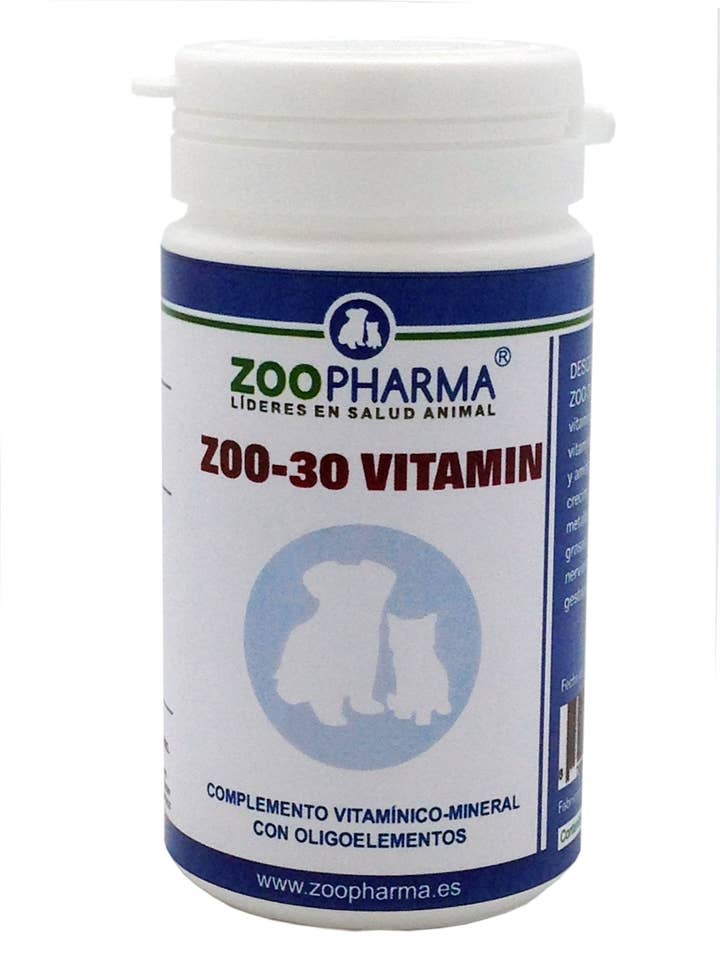 ZOO-30 VITAMINS 30 TABLETAS para venta al por mayor de Zoopharma Pets S.l.
