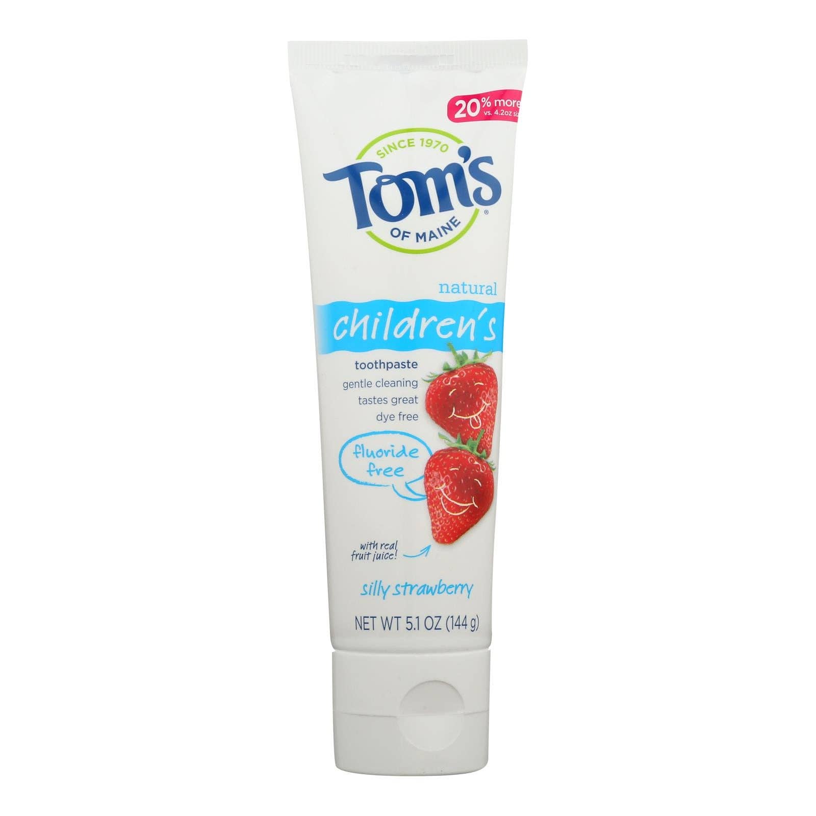 Ware Spark - Wholesale Toothpaste - Tom's Of Maine - Tp Kids Silly Straw Ffree - Case Of 6-5.1 Oz0