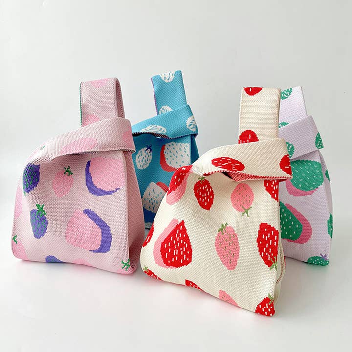 WOMEN STRAWBERRY KNITTED SHOULDER HANDBAG_CWAB1498 for wholesale by ACCITY