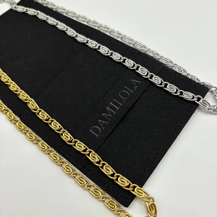 New ‘Interlocked’ Chain - Silver/Gold for wholesale by Damilola Jewellery