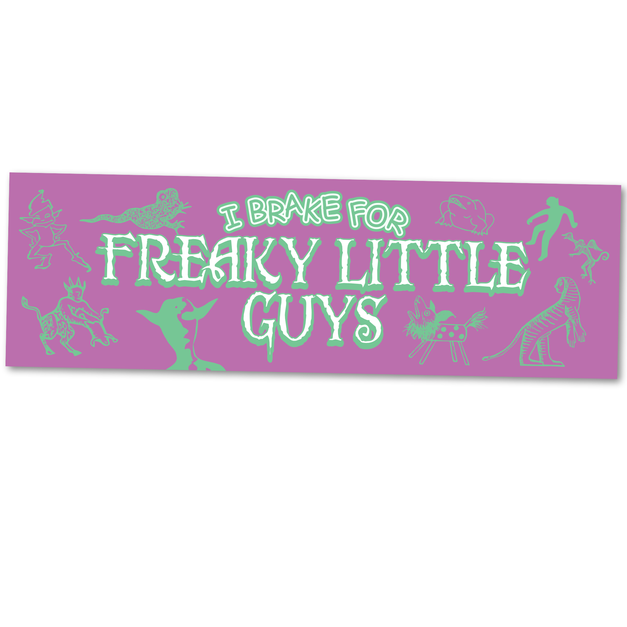 Arcane Bullshit - Vente Autocollant - Autocollant pour pare-chocs « Freaky Little Guys »0