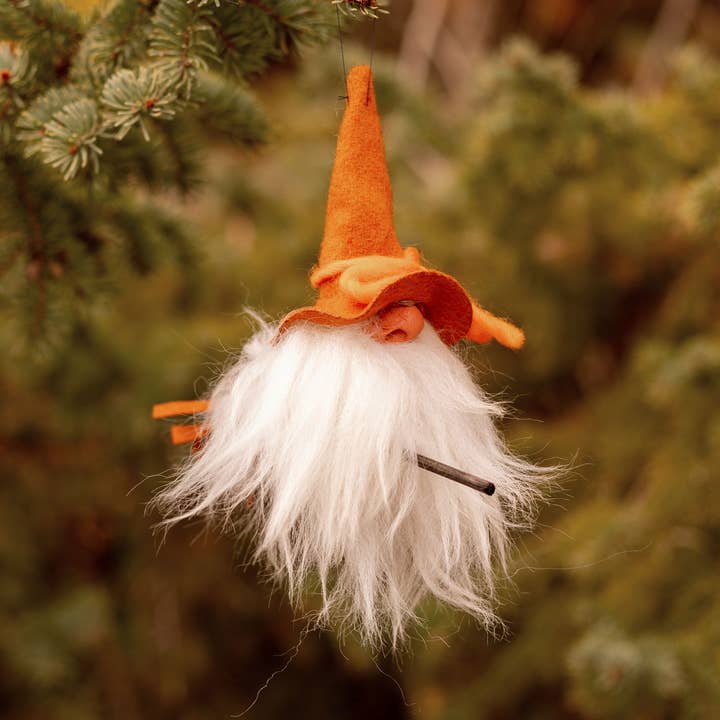 Orange Mini Flying Witch for wholesale by Talla Imports