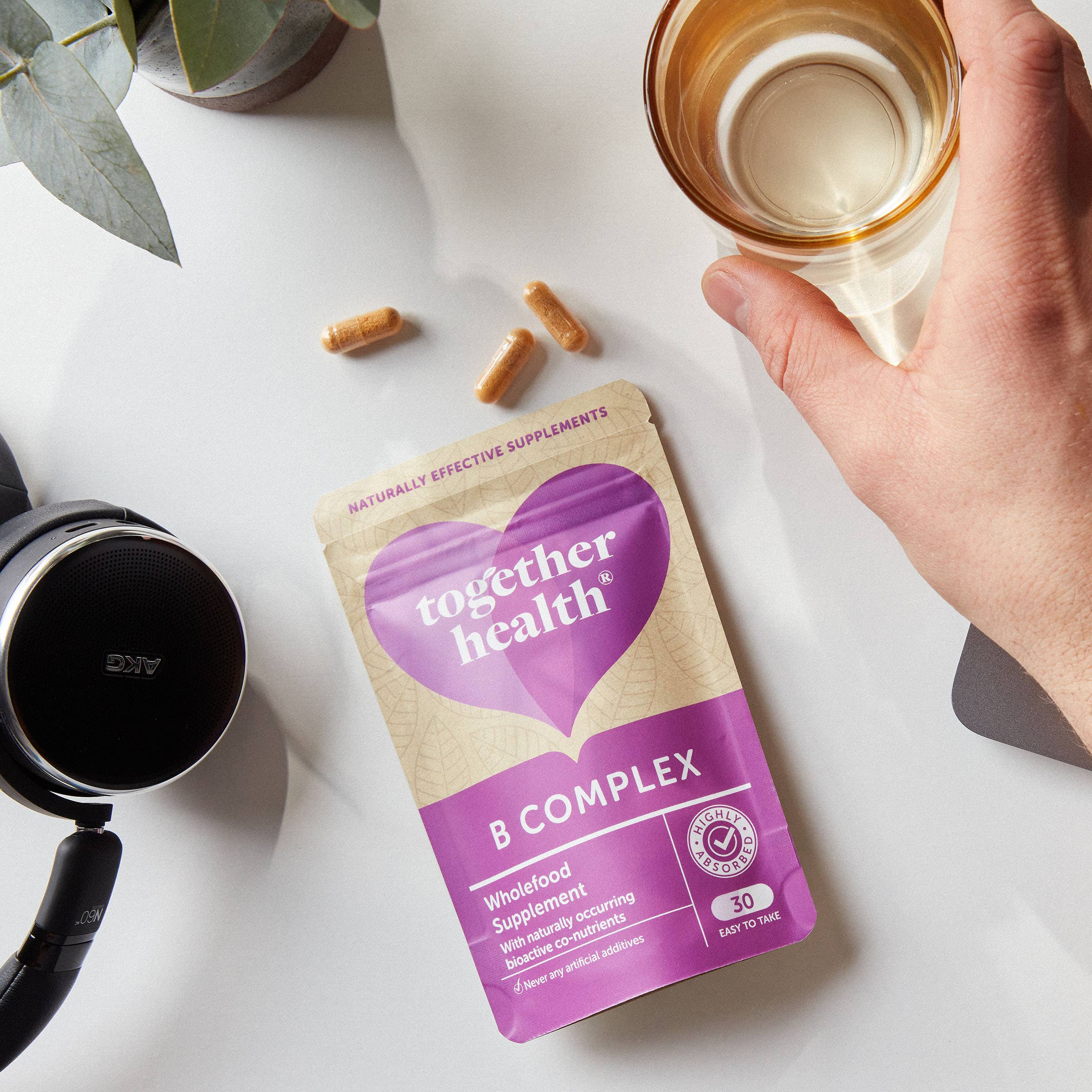 Together Health - Vente Supplément oral/vitamine - Vitamine B Complex — Supplément végétalien — 30 capsules5