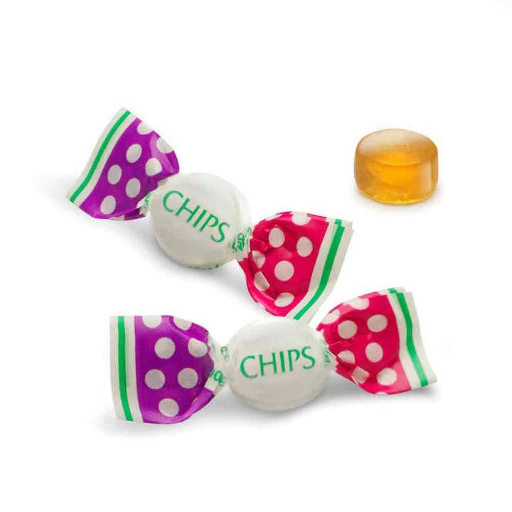 CHIPURNOI Confectionery - Wholesale Gummy - CHIPS Black Currant, 3 oz. - Italian Throat Pastilles1
