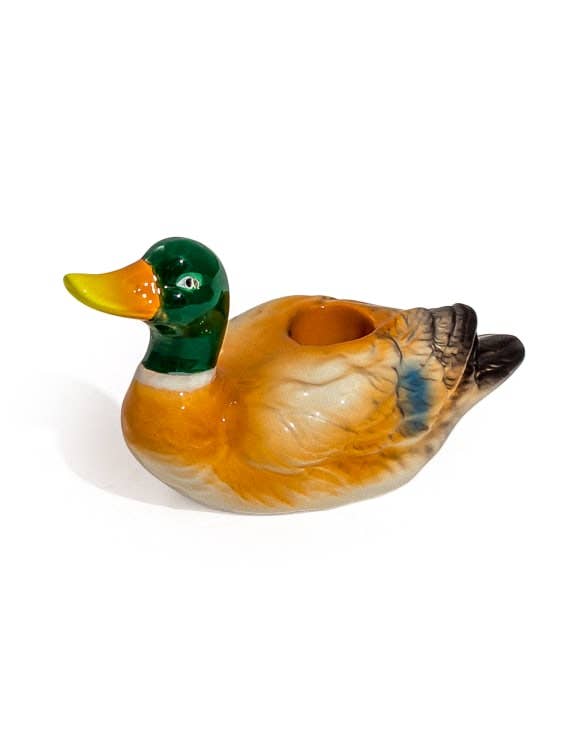McGowan & Rutherford Ltd - Wholesale Candle Holder - Mallard Duck Ceramic Candle Holder1
