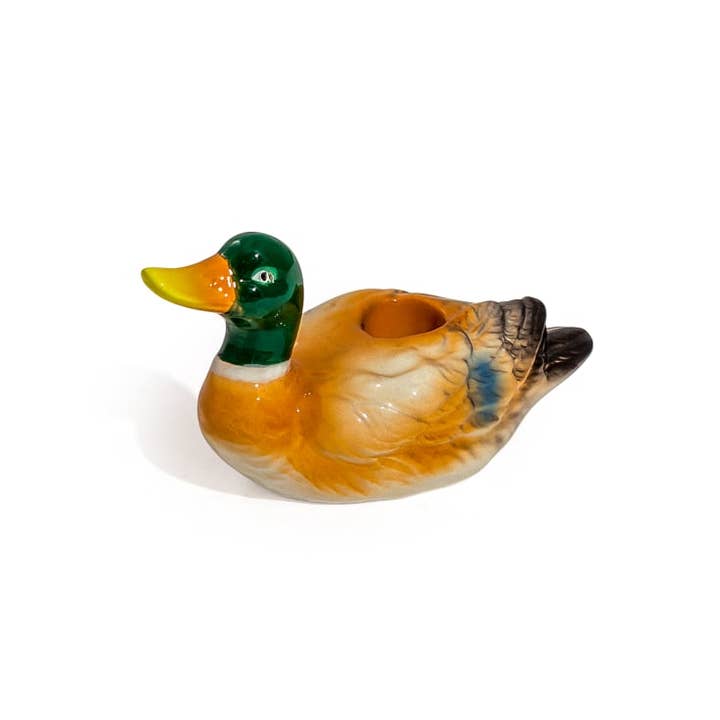 McGowan & Rutherford Ltd - Wholesale Candle Holder - Mallard Duck Ceramic Candle Holder1