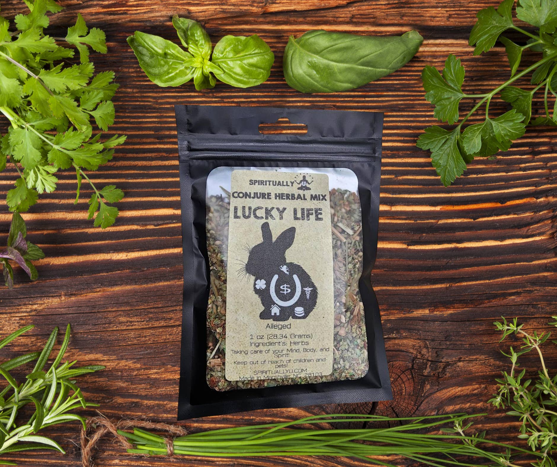 Spiritually U LLC - Wholesale Wierrookstick - Gelukkig Leven Tover Kruidenmix – 1 oz