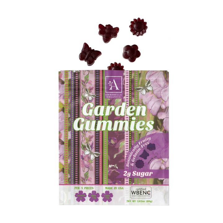 Amborella Organics - Wholesale Gummy - Garden Gummies: Elderberry (2g Sugar, Vegan)2