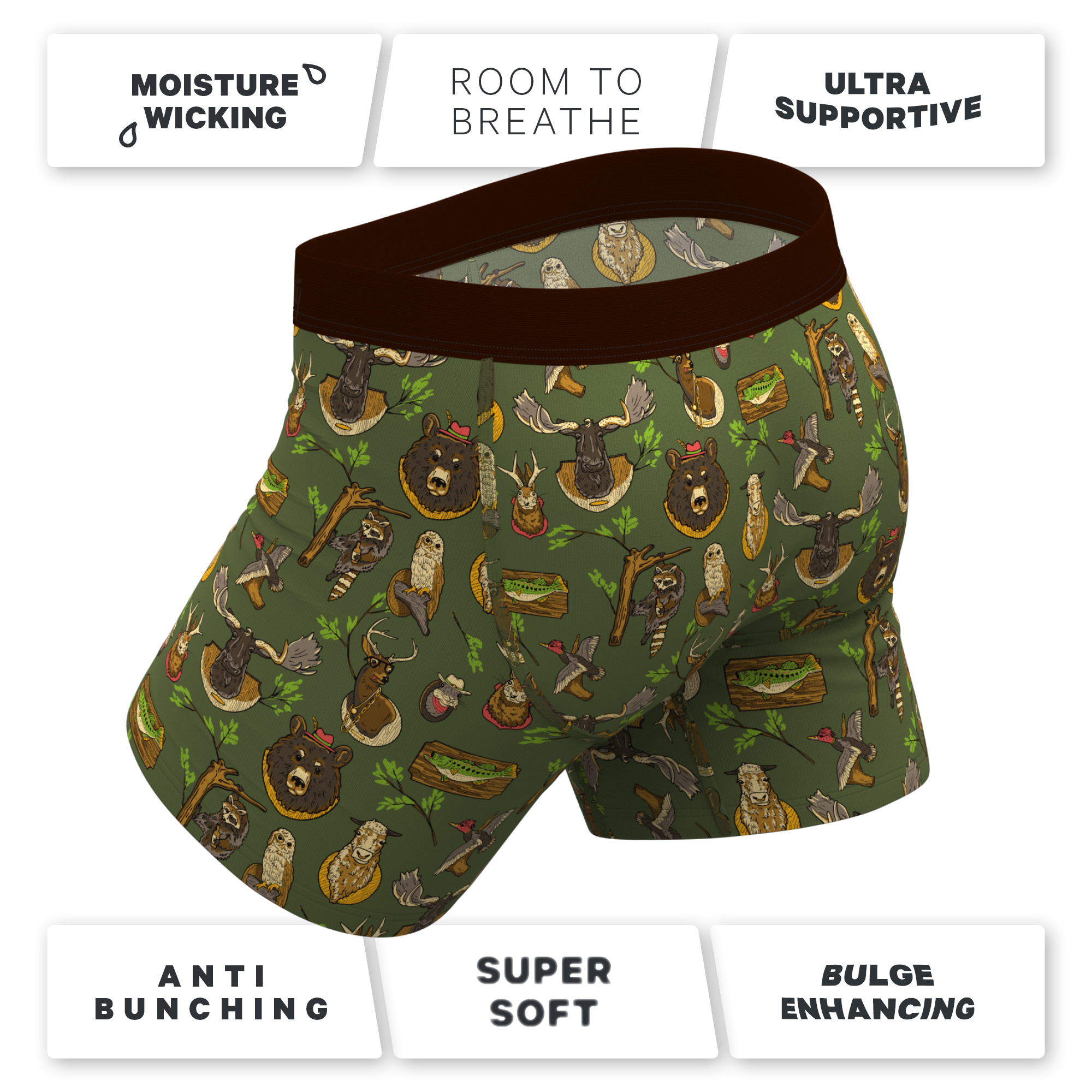 Shinesty, Inc – Engroshandel Undertøj - Herre – Trofælivet | Taxidermy Ball Hammock® Pouch Undertøj Med Gylp3