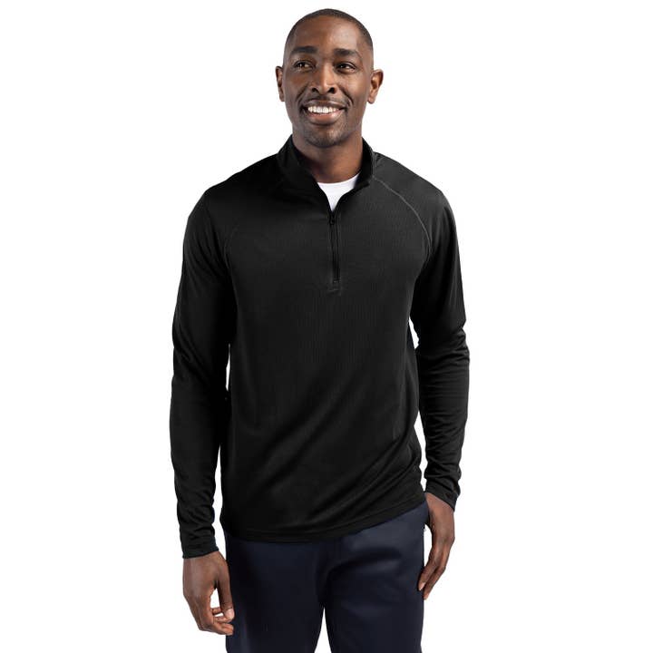 Cutter & Buck - Wholesale Athletic Top - Men's - Clique Ice Pique Mens Half Zip Tech Pullover