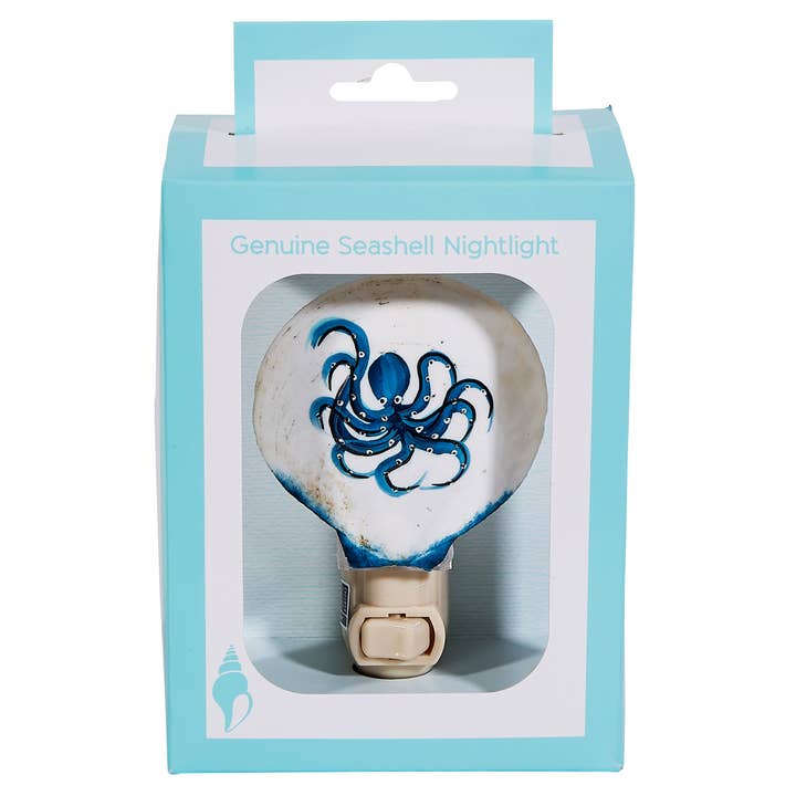 Painted Octopus LED Boxed Night Light for wholesale by HS Seashells