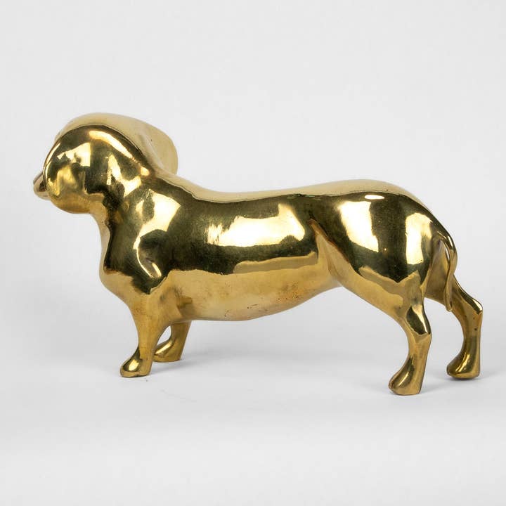 PRIZE - Wholesale Sculpture - Dachshund Sculpture in Brass