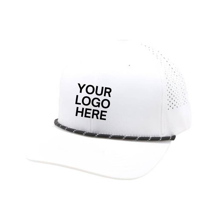 SD Merch Co. - Custom Embroidery - Wholesale Trucker Hat - Unisex - Laser Cut Rope Hat - Customizable