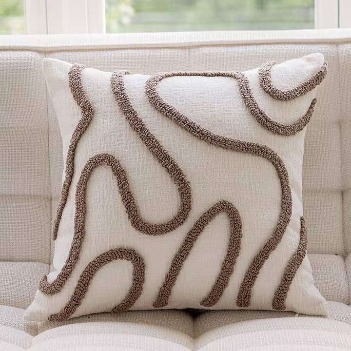 Delmar Decor - Wholesale Throw Pillow Cover - Modern Eclectic Throw Pillow Cover, 18x18 inch
