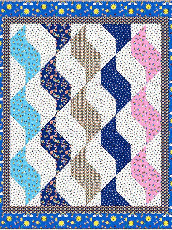 Patron de courtepointe pour bébé Sundrops pour la vente par PhoebeMoon Designs