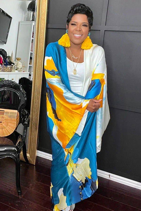 Aria Romance - Wholesale Kimono - Women's - Colorblock Smock Top2