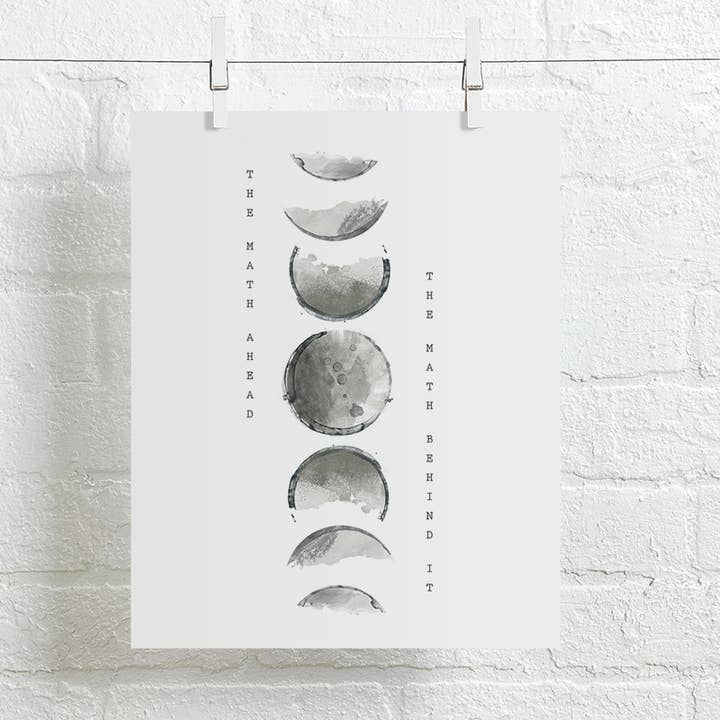 Bon Iver | 21 Moon Water - music song lyric art print for wholesale by Lyrical Artworks
