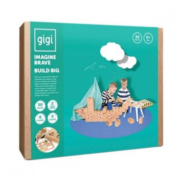 GiGi 6 - 30 pcs XL cardboard blocks for wholesale by Open Bricks