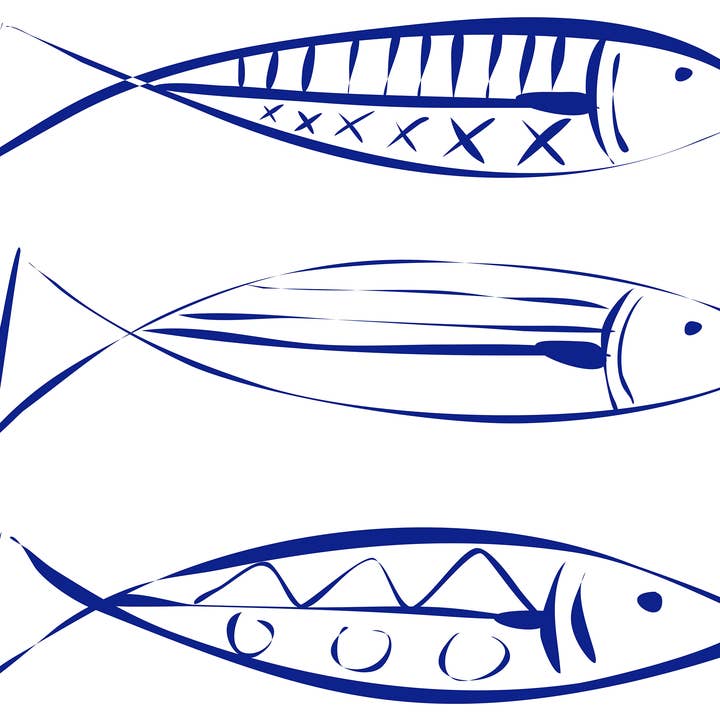 Animals/Birds/Fish/ Sardines Hand Towel for wholesale by Ox Bow Decor