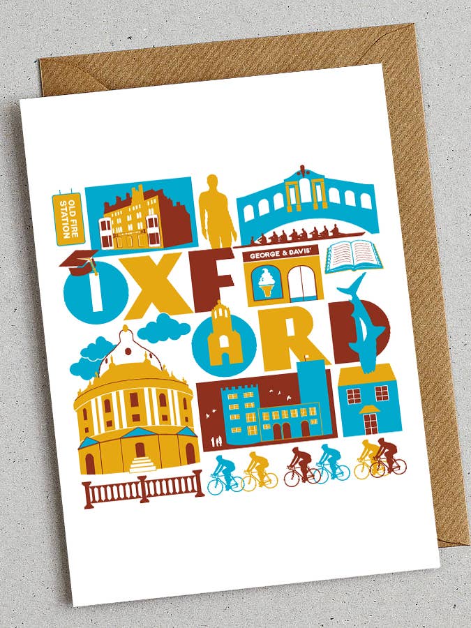 Cartão de felicitações de Oxford por atacado de Susan Taylor Design