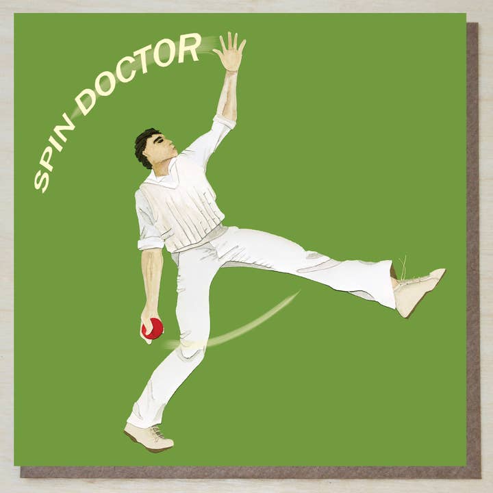 Cricket Card (spin doctor) for wholesale by Windsock Press
