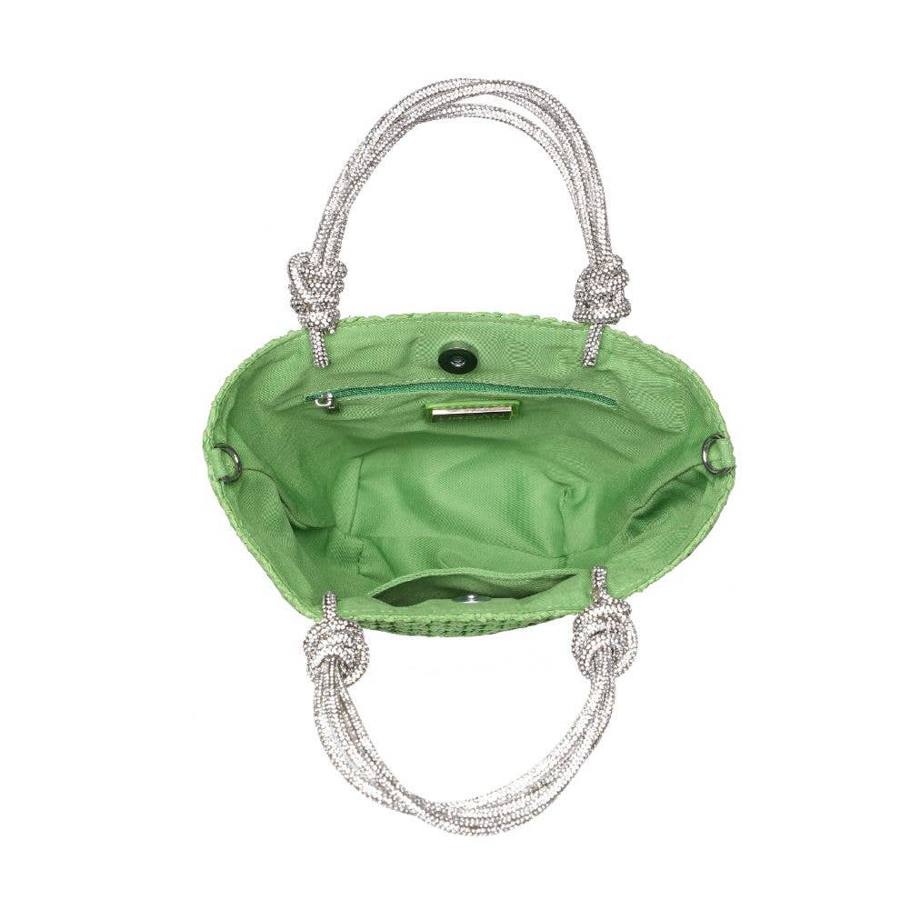 Urban Expressions – wholesale Bärkasse - Dam – Gaia Straw Mini Tote med kristallhandtag17