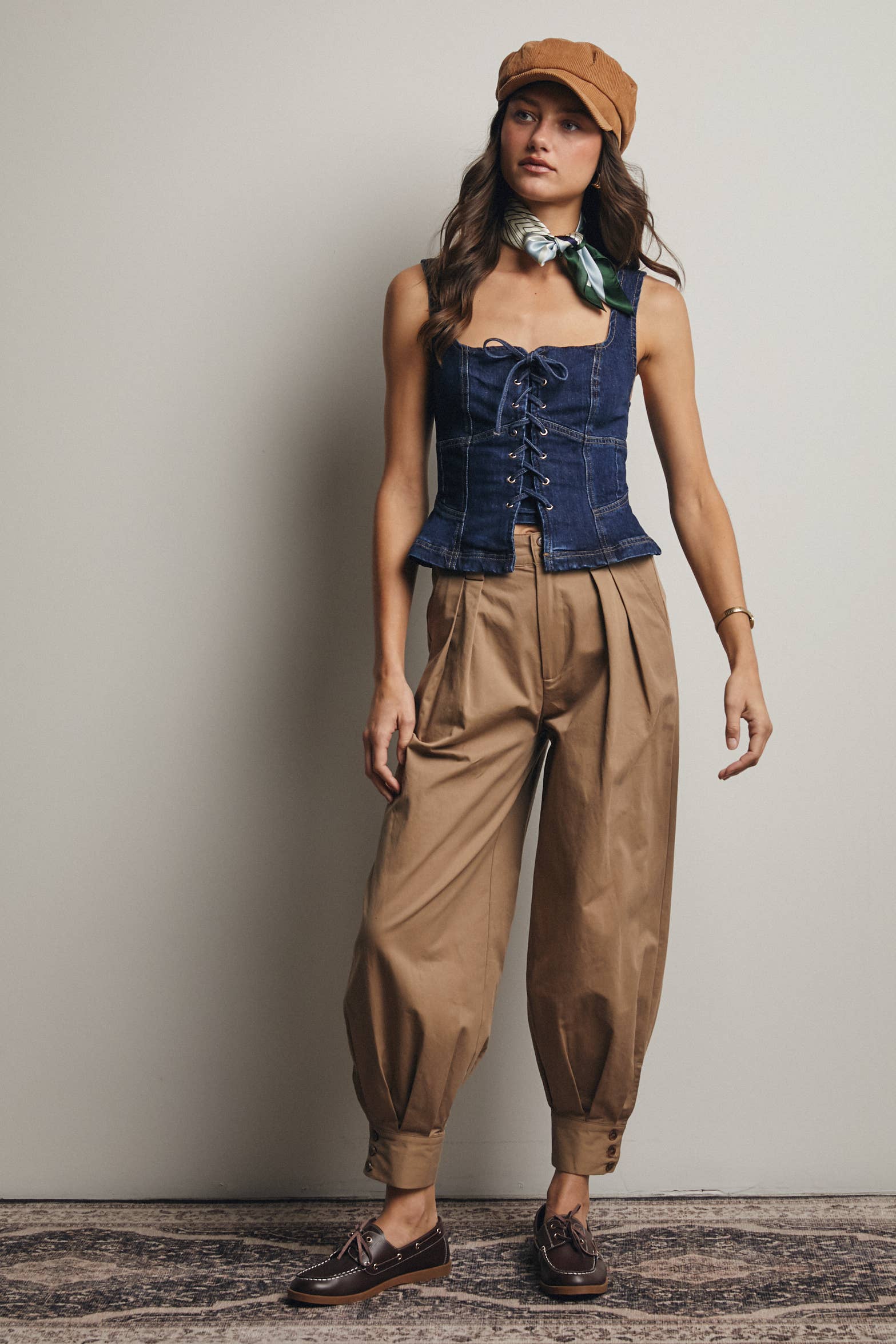 Forte - Vendita all'ingrosso Pantalone - Donna - Pantaloni affusolati con polsino plissettato FP000218