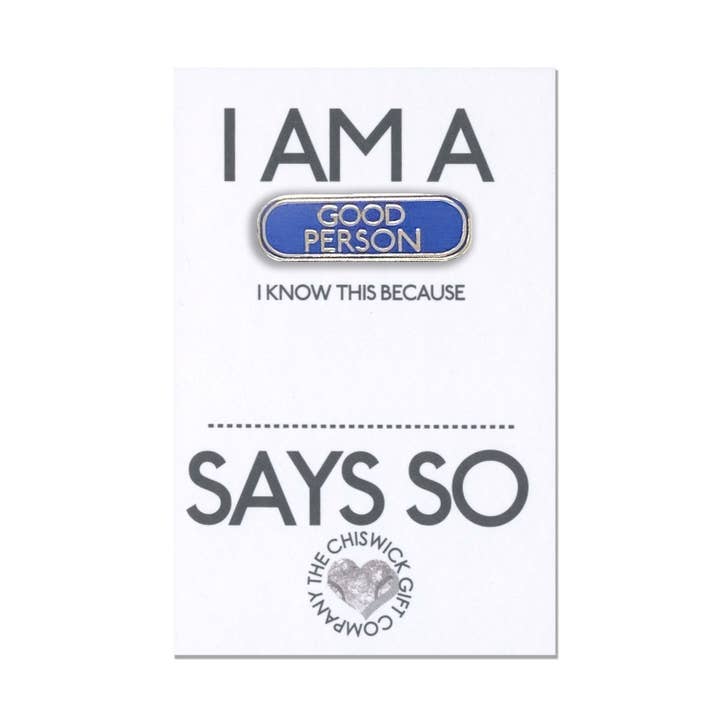 Spilla smaltata «Good Person» per la vendita all'ingrosso da parte di Two Little Boys