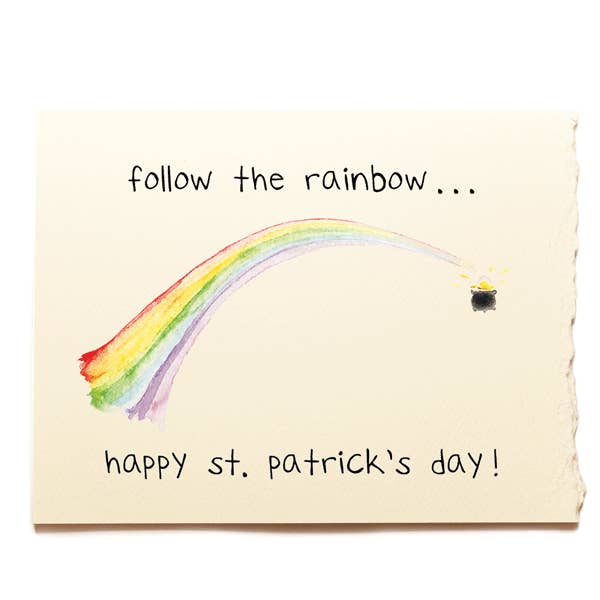 Feiertage, Frühling — St. Patrick's Day — Folge dem Regenbogen für den Großhandel von Piccola Arte