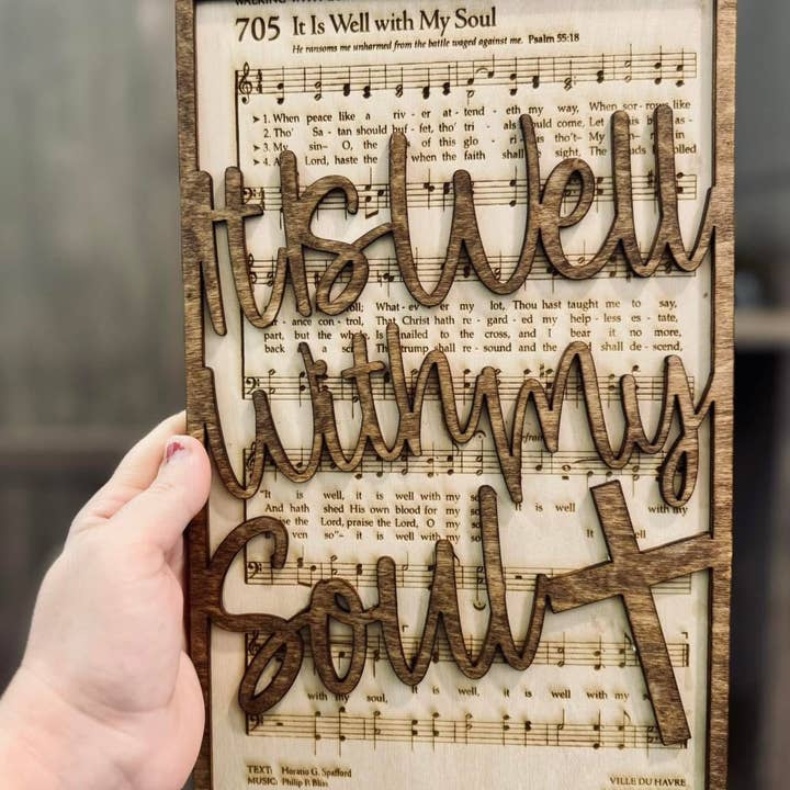It is well with my soul sign for wholesale by Just Grace Co