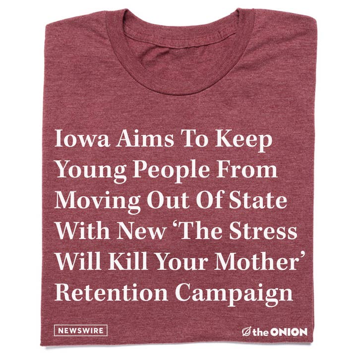 The Onion : les jeunes de l'Iowa pour la vente par RAYGUN