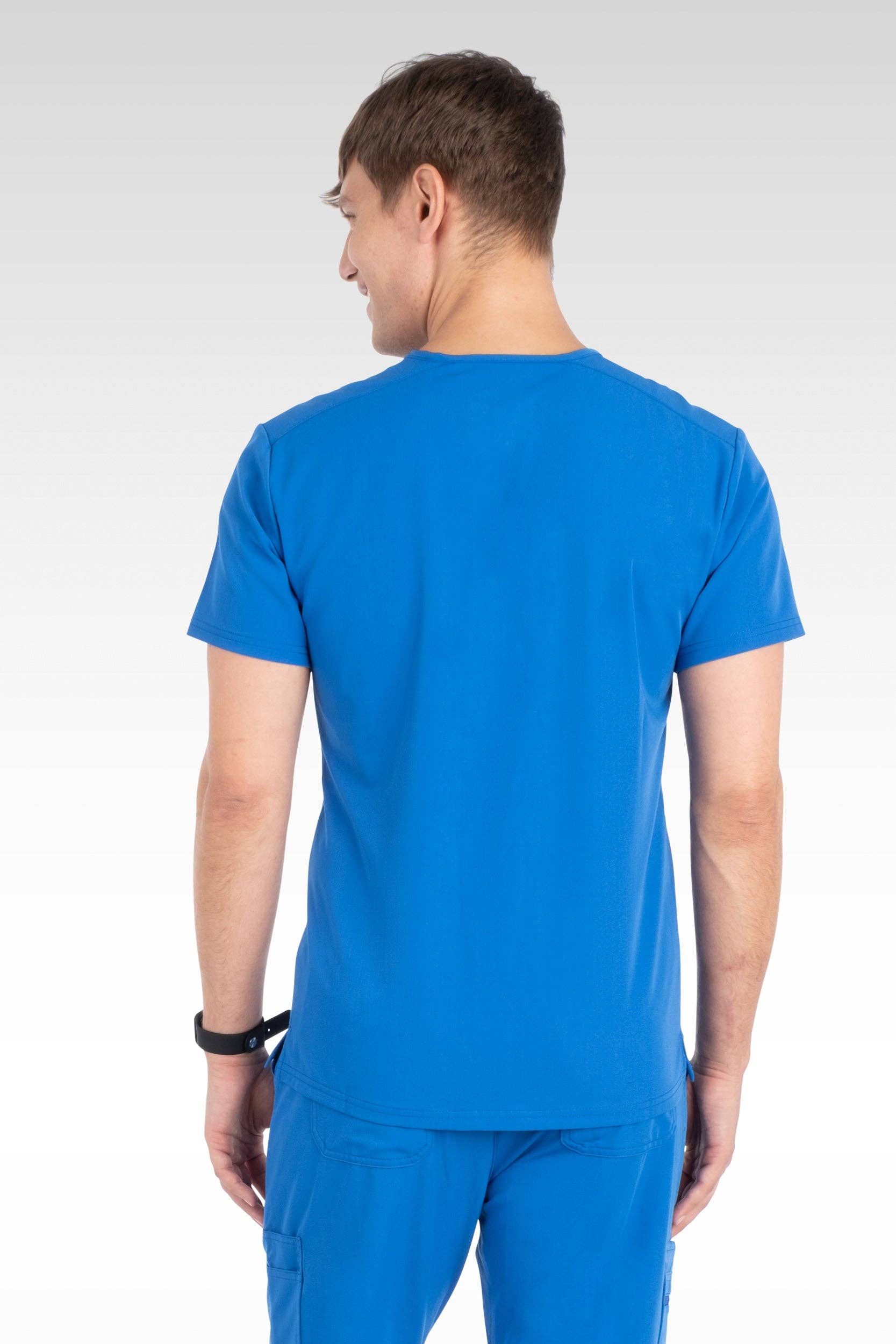 Aura Naturale - Venta al por mayor Uniforme de sanidad - Hombre - Caspian Hombre Clásico Cuello en V con 4 Bolsillos Blusa de Uniforme Médico (95001)24