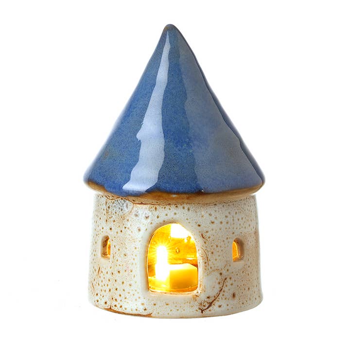 BLUE ROUND LIGHT UP HOUSE for wholesale by Heaven Sends