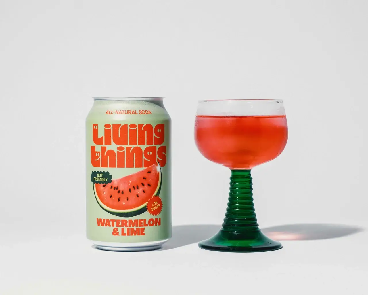 Living Things – wholesale Soda/carbonated drink – Watermelon & Lime Prebiotic Soda - Living Things 2