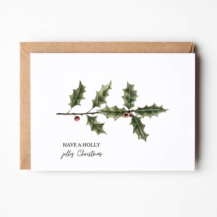 Have A Holly Jolly Christmas Card for wholesale by modbymae