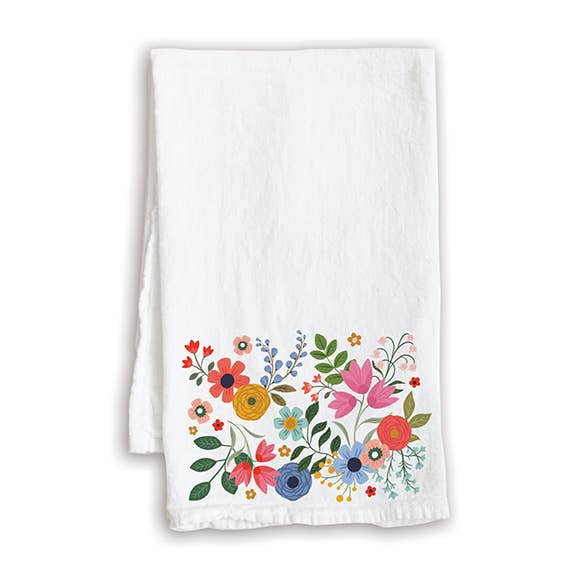 Alledaagse Theedoek - Zomerbloemen voor wholesale door GINA B DESIGNS