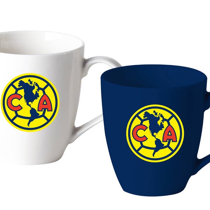 Club America de La Liga MX 2-Pack Tapered Coffee Mug Set with Team Logo, 20 oz for wholesale by Simran International