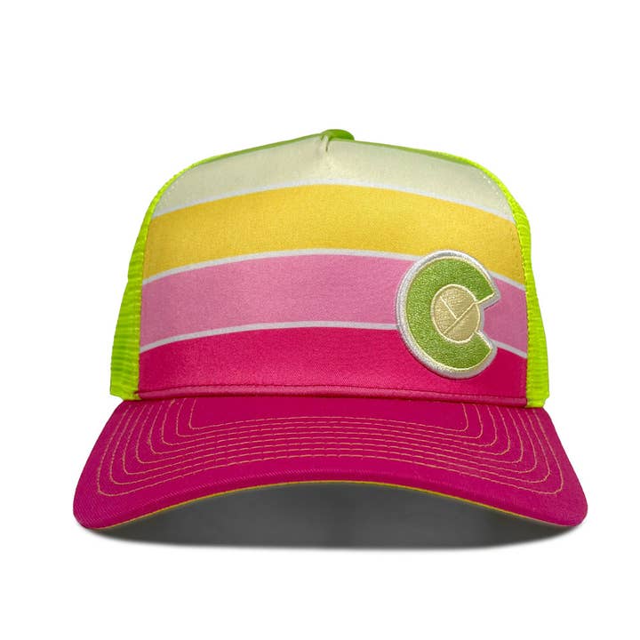 YoColorado - Wholesale Trucker Hat - Unisex - Hat - Sunkissed Fader Trucker1