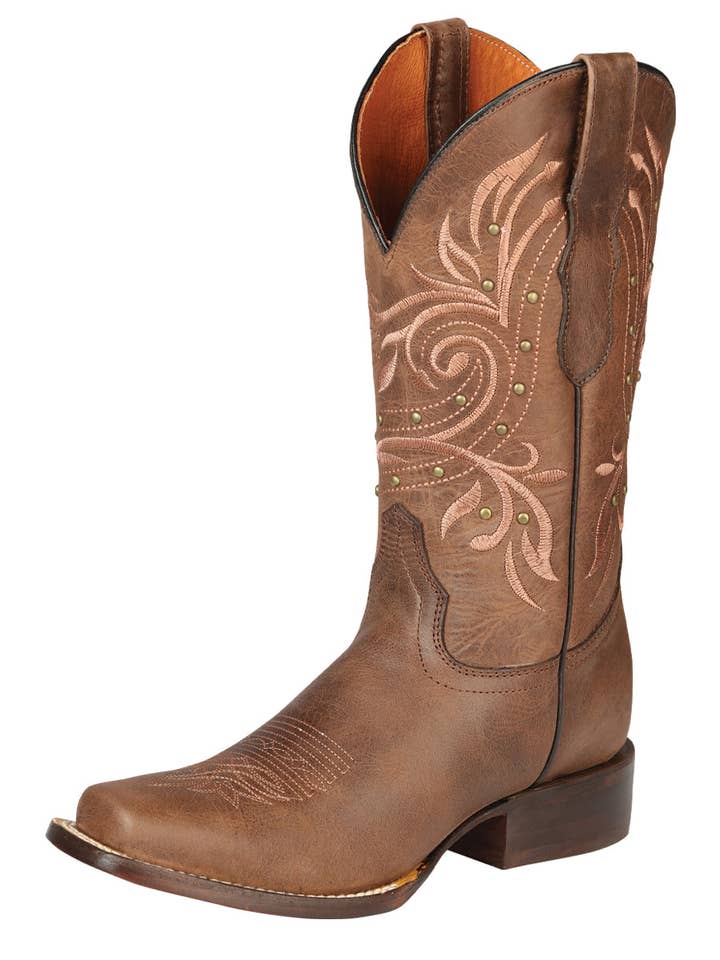 El General Women’s Rodeo Boot - Alazan Brown 44854 for wholesale by El General Western Wear