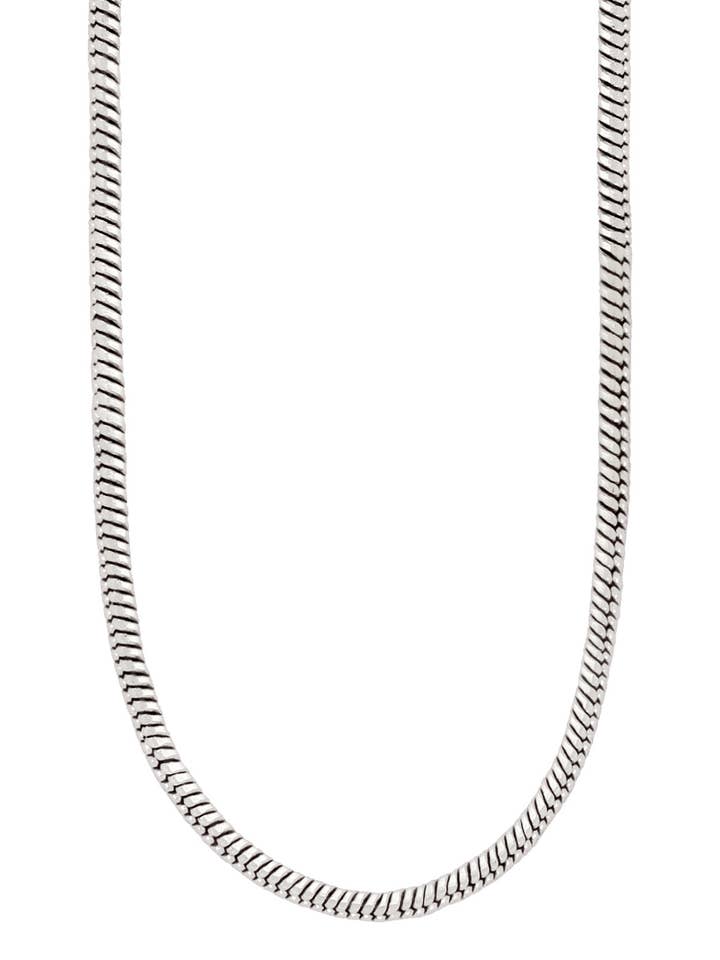 Catena a serpente placcata in argento da 1,2 mm - SP per la vendita all'ingrosso da parte di Zoey Simmons