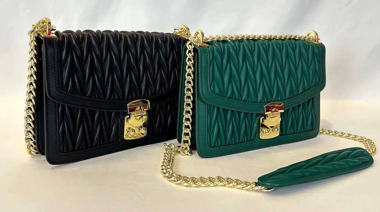 JIJOU CAPRI – Engroshandel Crossbodytaske - Dame – Italiensk læder quiltet lænket crossbodytaske JIJOU CAPRI4