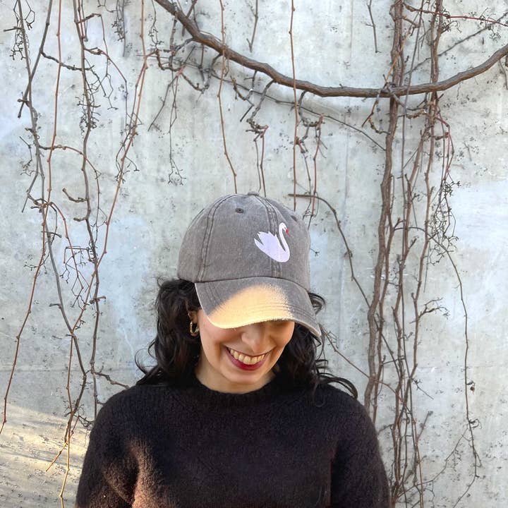 Pink Swan Baseball Cap for wholesale by Banquet Workshop