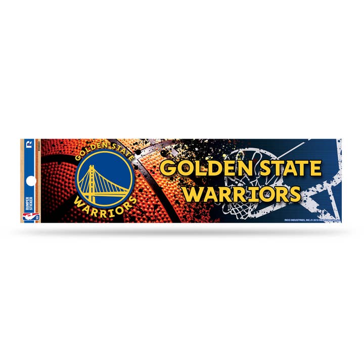Golden State Warriors Bumper Sticker for wholesale by Rico Industries