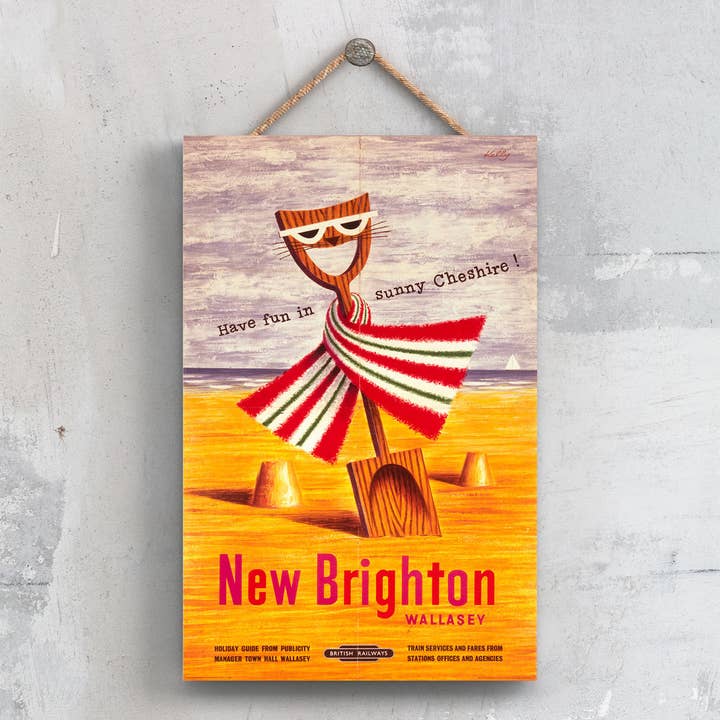 P0541 - Neuer Brighton Wallasey Spaten im Sand, Original Nationa für den Großhandel von Vivid Squid Wholesale
