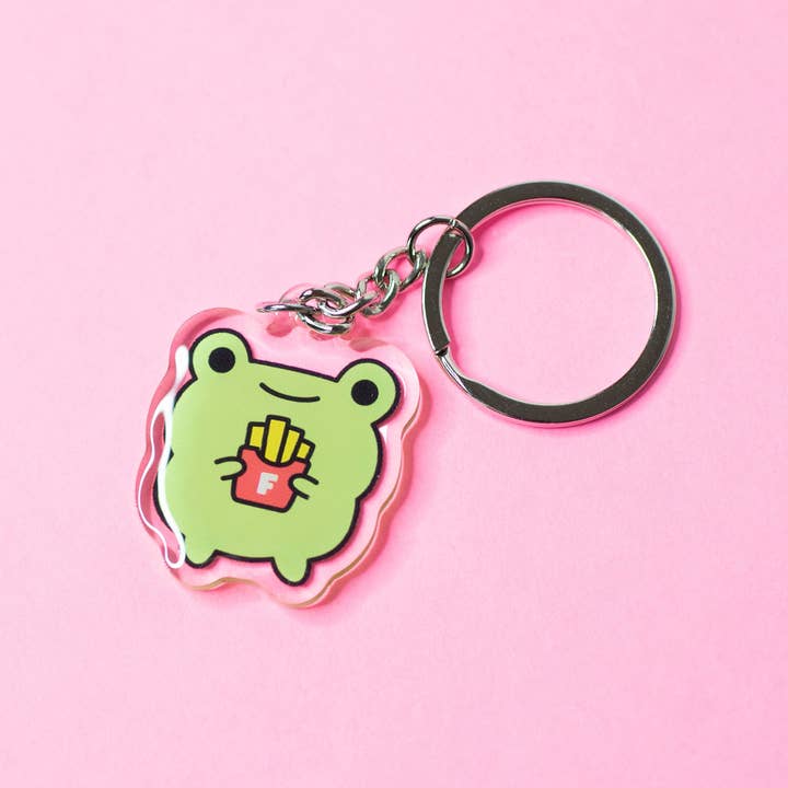 Robot Dance Battle - Wholesale Keychain - Unisex - Frog Fries Acrylic Keychain